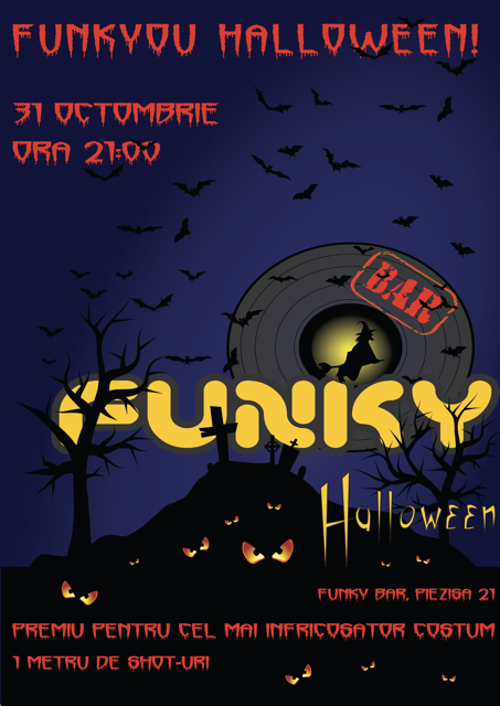 FunkYou Halloween - 31 octombrie la Funky Bar