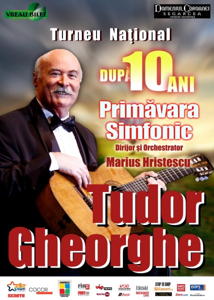 Turneu național - Tudor Gheorghe - Primăvara Simfonic - 6 iunie - Cluj-Napoca