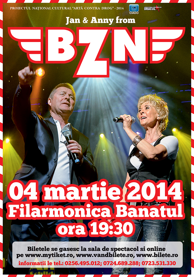 Recomandare concert ”BZN” - 6 martie - Cluj-Napoca
