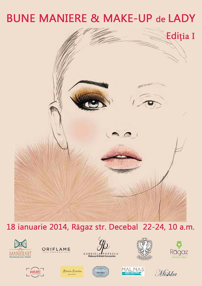 Invitație eveniment ”Bune maniere & Make-up de Lady”
