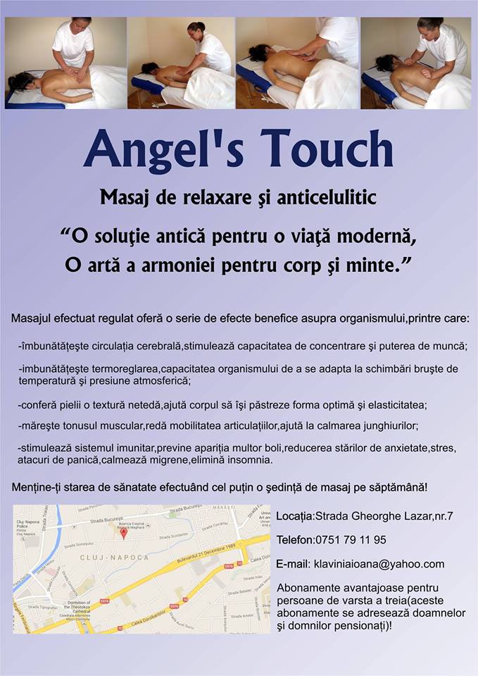 Beneficiile masajului manual și recomandare Angel's Touch