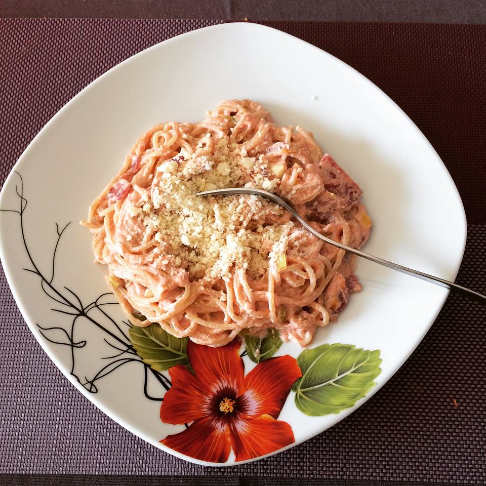 Rețetă - Spaghette cu somon afumat și ricotta - Dieta Montignac