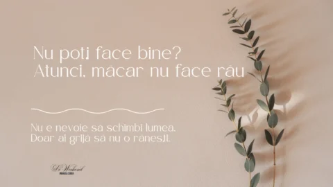nu face rau